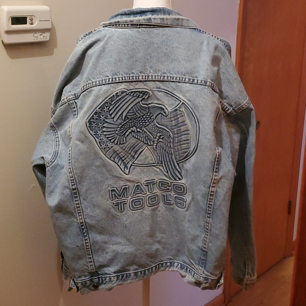 Vintage matco tools jean jacket size large